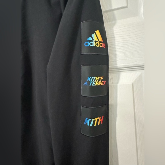 Kith x Adidas Terrex Black Track Suit with Rainbow Stripes size XS - Picture 3 of 11